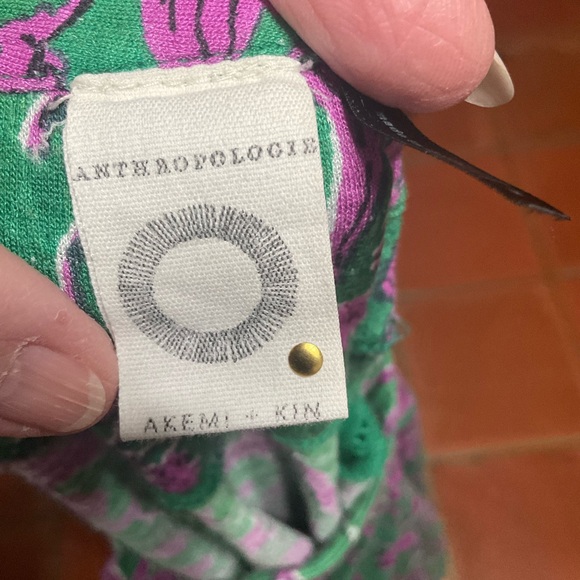 Anthropologie Boho Button Up Top M - Picture 6 of 9